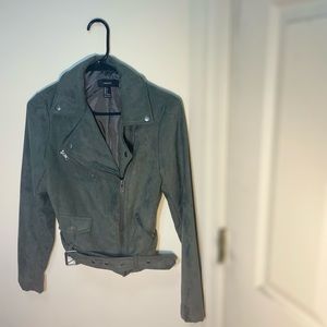 Suede Moto Jacket